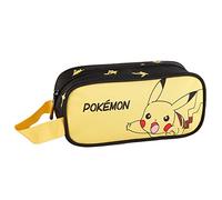 Estuche Escolar Pokémon Pikachu - ToyBags - Gamer Case - Diseño con Asa Lateral - Portatodo con 1 Compartimento - Interior Forrado y Cierre de Cremallera - 10 × 21 × 8 cm