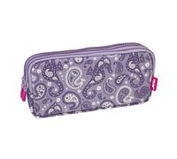 Estuche Escolar Portatodo Milan Drops 3 Compartimentos Violeta