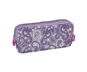 Estuche Escolar Portatodo Milan Drops 3 Compartimentos Violeta