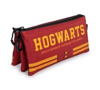Karactermania Estuche portatodo triple Harry Potter Gryffindor Rojo 23 x 11 cm