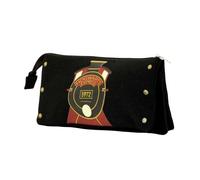 Estuche escolar portatodo triple Harry Potter Hogwarts Express Karactermania Negro