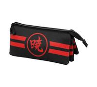 Karactermania Estuche portatodo triple Naruto Sunrise ECO Negro 23 x 11 cm