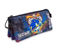 Karactermania Portatodo Sonic The Hedgehog Sega-Sonic Checkpoint Triple FAN 2.0 Azul 23 x 11 cm