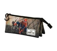 Estuche escolar portatodo triple Spiderman Webslinger Karactermania multicolor