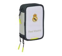 REAL MADRID EQUIPACIÓN 25/26 - Estuche Escolar con 37 Útiles Incluidos, Estuche Infantil, Estuche Niño, Ideal para Niños de 5 a 14 Años, Cómodo y Versátil, Calidad y Resistencia, 12.5x5.5x19.5 cm