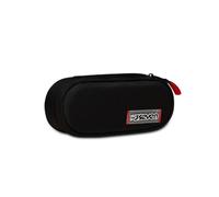 Estuche escolar Seven - Round Plus con gomas para bolígrafos - FREETHINK - Negro