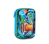 Estuche escolar Sj Boy Speed Pad 3D Seven - Air Tiger Tigre - Estuche rígido completo de papelería para niño + regalo llavero silbato y bolígrafo multicolor