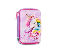 Estuche escolar SJ Girl Speed Pad 3D Seven - Dragon Glide Dragón - Estuche rígido con papelería para niño + llavero llavero silbato y bolígrafo multicolor