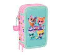 Estuche Escolar SUPERKITTIES, Triple 37 Piezas