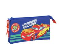 Estuche escolar triple CARS «Hit the Road» azul