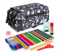 Estuche Escolar Triple ColePack Design Grafoplás con 40 Utensilios Incluidos