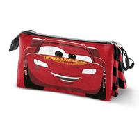 Disney Cars - Estuche Triple de 3 velocidades, Color Rojo, 23 x 11 cm