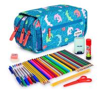 Estuche Escolar Triple Grafoplás ColePack Design con 40 Utensilios Incluidos
