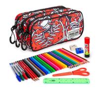Estuche escolar triple Karactermania ColePack EcoTrick con material escolar incluido