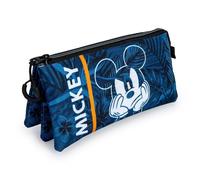 Estuche Escolar Triple Karactermania Mickey Mouse Azul
