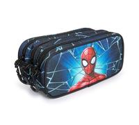 Estuche Escolar Triple Portatodo Karactermania Spiderman Maximum Negro
