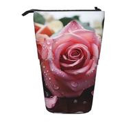 Estuche Escolar Vertical Pétalos De Flores De Rosas del Amor Pencil Case | multiusos Estuche Escolar Telescópico Telescópico Estuche Lapices Para Adultos oficina