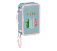 WICKED - Estuche Escolar con 37 Útiles Incluidos, Estuche Infantil, Estuche Niño, Ideal para Niños de 5 a 14 Años, Cómodo y Versátil, Calidad y Resistencia, 12.5x5.5x19.5 cm