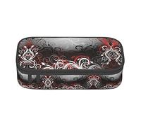 Estuche especial para lápices con hojas de remolinos florales inspirados en la magia para niñas y niños, estuche grande para lápices de gran capacidad, estuche para lápices de papelería para estudia