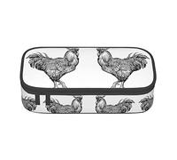 Estuche especial para lápices Vintage Farm Animal Poultry Cock para niñas y niños, Estuche para lápices de gran capacidad Estuche grande para lápices, Estuche para lápices de papelería para estudian