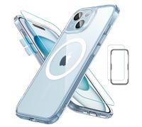 Estuche ESR para iPhone 15, transl cido, mate, con protector de pantalla, compatible con MagSafe, protecci n de grado militar, serie Classic, azu