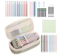 Estuche estético, Bloc de Notas de Borrador, Juego de Escritura Suave | Kit de papelería Grande para Estudiantes, Profesores, Mujeres, niñas, Secundaria, Oficina, Aula, Estudio, Trabajo