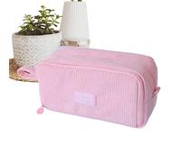 Estuche estético, estuche suave con cremallera, organizador de maquillaje estético, para artículos de papelería, bolígrafos, marcadores, gomas de borrar, maquillaje, estudiantes, profesores, hogar