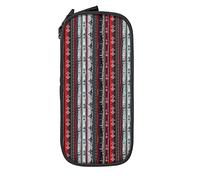 Estuche étnico bohemio a rayas rústico vintage organizador de lápices bolsa para bolígrafos para escuela media/secundaria, universidad oficina