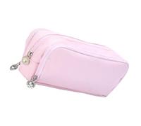 Estuche expandible de doble capa, bolsa de lápices de alta capacidad, bolsa de viaje para brochas de maquillaje para oficina, escuela, estudiantes, oficina, b