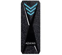 Estuche externo RGB Gaming USB 3.2 para disco M.2 NVMe (negro) - AISENS
