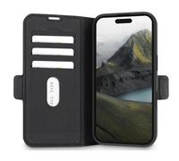 Estuche Folio - DBRAMANTE1928 - Oslo Pro - iPhone 16 - Negro - Plástico - 3 Compartimentos para tarjetas