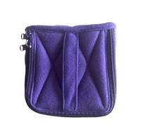 Estuche for 16 frascos de aceites Esenciales, difusor Perfume, Caja Terciopelo Suave con asa, Organizador, Bolsa for esmaltes uñas para aceites Esenciales, Esmalte de uñas(Purple)