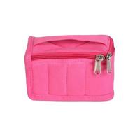 Estuche for aceites Esenciales de 8 Compartimentos, Resistente a la Humedad y a los Golpes, Bolsa algodón for Guardar esmaltes manicura, asa práctica para aceites Esenciales, Esmalte de uñas(Pink)