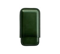 Estuche for cigarros de cuero, humidor de viaje for hombres, caja de almacenamiento protectora liviana de 3 capacidades for uso en exteriores(Green)