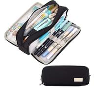 Estuche for lápices portátil de gran capacidad, estuche for lápices con cremallera for niños y niñas, estuche for lápices liviano con cremallera, estuche for lápices multifuncional simple, estuche for