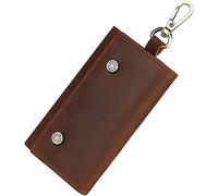 Estuche for llaves de automóvil, soporte for bolsa for llaves de automóvil, billetera for estuche for llaves, estuche for llaves con bloqueo negro, billetera for llavero de automóvil, bolso for llaves