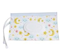 Estuche for toallitas húmedas, portátil, con tapa abatible, cierre a presión, reutilizable, rellenable, for cosméticos, práctico estuche for pañuelos Para Coche Cocina BañO(Color 02)