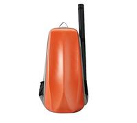 Estuche for violín de policarbonato compuesto, rígido, de viaje, doble capa, con tubo de arco extraíble, tamaño 4/4-3/4(Orange)