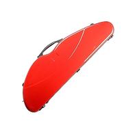 Estuche for violín de tamaño completo 4/4, estuche profesional for violín de tamaño completo 4/4 con forma de triángulo, estuche for violín de fibra de carbono con correas for los hombros e higrómetro