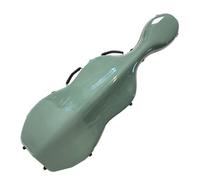 Estuche for violonchelo Caja for violonchelo de fibra de carbono 4/4 Estuche rígido de tamaño completo Carcasa rígida con ruedas, cómodas correas for los hombros(Color:Green2)