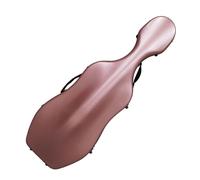 Estuche for violonchelo de tamaño completo 4/4, compuesto de fibra de carbono, resistente, portátil e impermeable, con asa, correas traseras y ruedas(Color:Multi-colored)