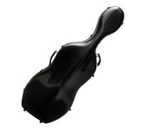 Estuche for violonchelo de tamaño completo 4/4, mochila rígida de fibra de carbono compuesta con ruedas, cómodas correas for los hombros(Color:Black)