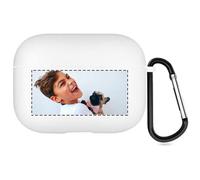 Estuche Fotográfico Personalizado Compatible con Apple AirPods Pro 2, Funda Blanda Personalizada con Su Propia Imagen y Texto (Blanco)