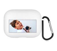 Estuche Fotográfico Personalizado Compatible con Apple AirPods Pro 3rd (2025), Funda Blanda Personalizada con Su Propia Imagen y Texto (Blanco)