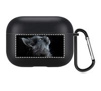 Estuche Fotográfico Personalizado Compatible con Apple AirPods Pro, Funda Blanda Personalizada con Su Propia Imagen y Texto (Negro)