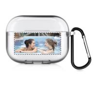 Estuche Fotográfico Personalizado de 2 Lados Compatible con Apple AirPods Pro 3rd (2025), Funda Blanda Personalizada con Su Propia Imagen y Texto (Semitransparente)
