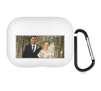 Estuche Fotográfico Personalizado de 2 Lados Compatible con Apple AirPods Pro 3rd (2025), Funda Blanda Personalizada con Su Propia Imagen y Texto (Blanco)