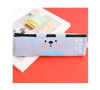 estuche Funny Cat Bear Pattern Pen Bole Funda de lona de lona grande Caja de lápiz portátil Papelería Bolsa de almacenamiento Duradero Titular de la pluma for estudiantes Estuche para lápices(C)