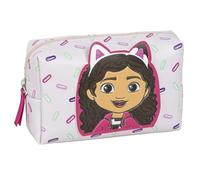 Estuche Gabby's Dollhouse | Bolsa de Maquillaje y Accesorios para Niña | Cierre de Brillo sólido | Ligero y práctico para Fans de la Casa de Gabby