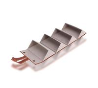 Estuche Gafa para Almacenarm, 4 Ranuras Organizador Portátil Caja Cuero para Gafas Plegable Presentación Pantalla A Prueba de Polvo Organizador de Fieltro Bolsa Colgante Gafas de Sol con Gancho